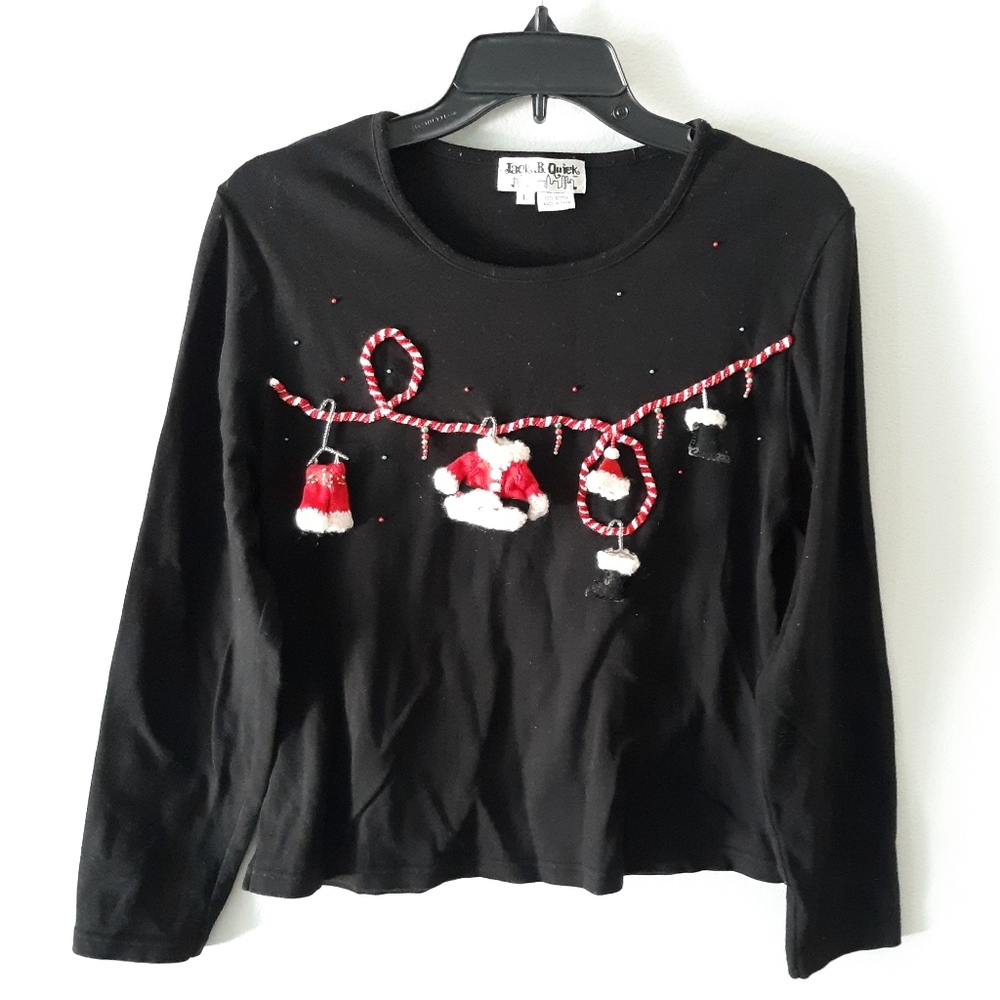 VTG Festive Beaded Holiday Tee